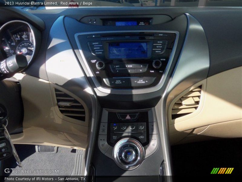 Red Allure / Beige 2013 Hyundai Elantra Limited