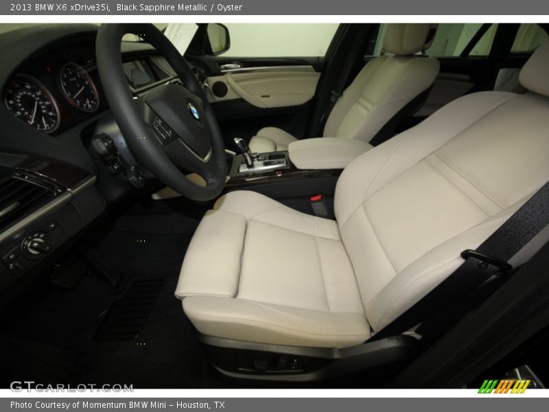 Black Sapphire Metallic / Oyster 2013 BMW X6 xDrive35i