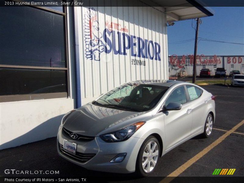 Silver / Gray 2013 Hyundai Elantra Limited