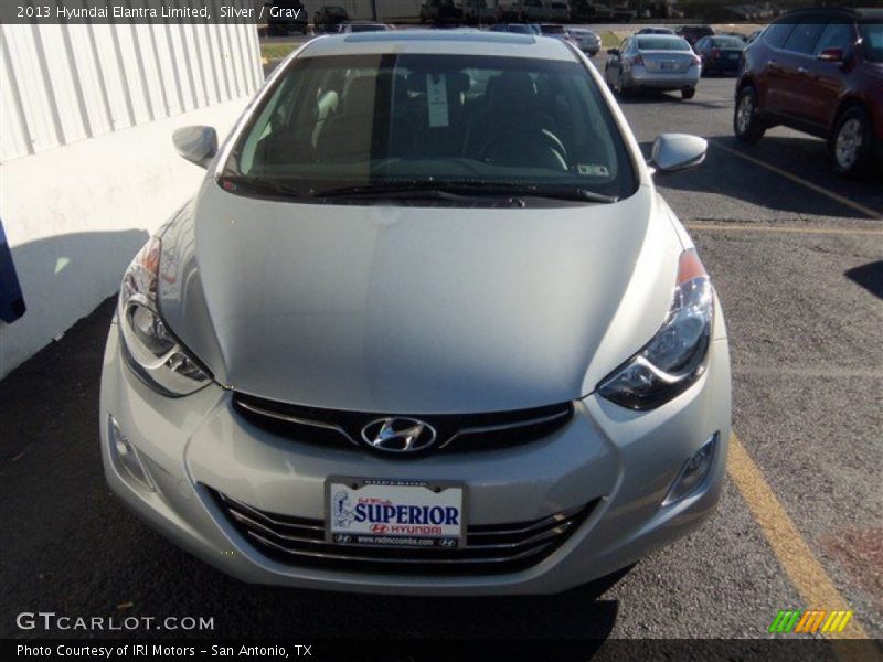 Silver / Gray 2013 Hyundai Elantra Limited