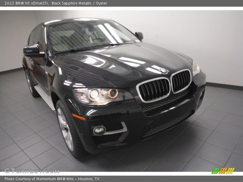 Black Sapphire Metallic / Oyster 2013 BMW X6 xDrive35i
