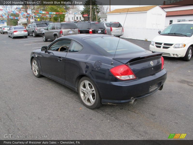 Moonlit Blue Metallic / Beige 2006 Hyundai Tiburon GT