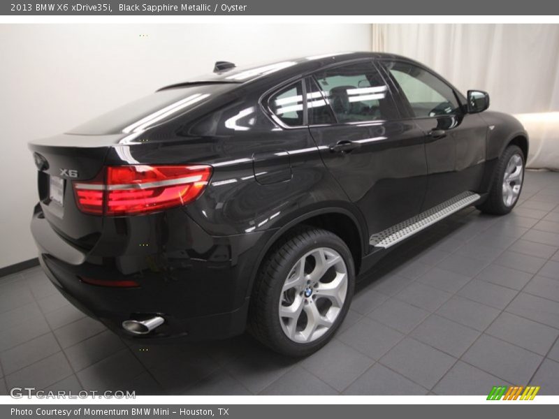 Black Sapphire Metallic / Oyster 2013 BMW X6 xDrive35i