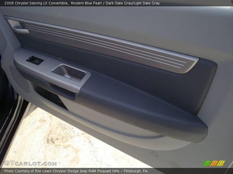 Modern Blue Pearl / Dark Slate Gray/Light Slate Gray 2008 Chrysler Sebring LX Convertible