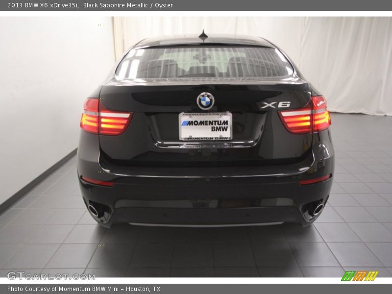 Black Sapphire Metallic / Oyster 2013 BMW X6 xDrive35i