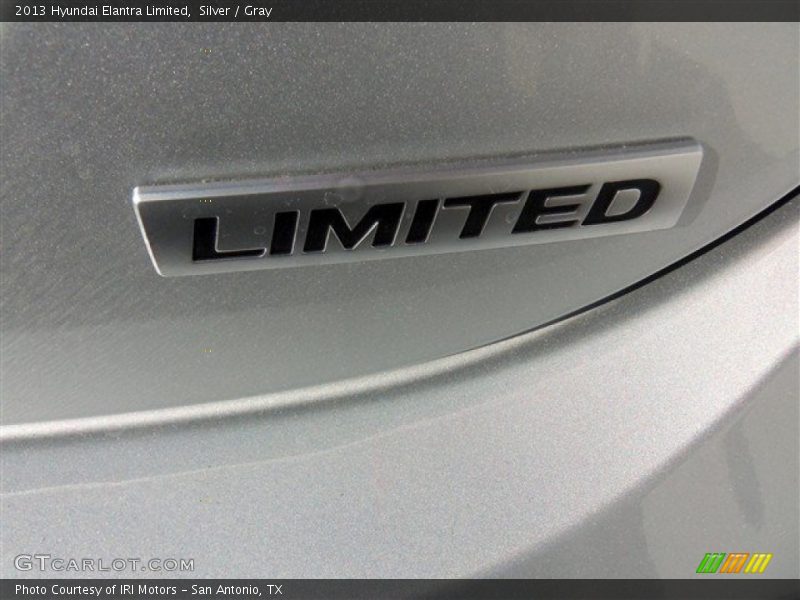Silver / Gray 2013 Hyundai Elantra Limited