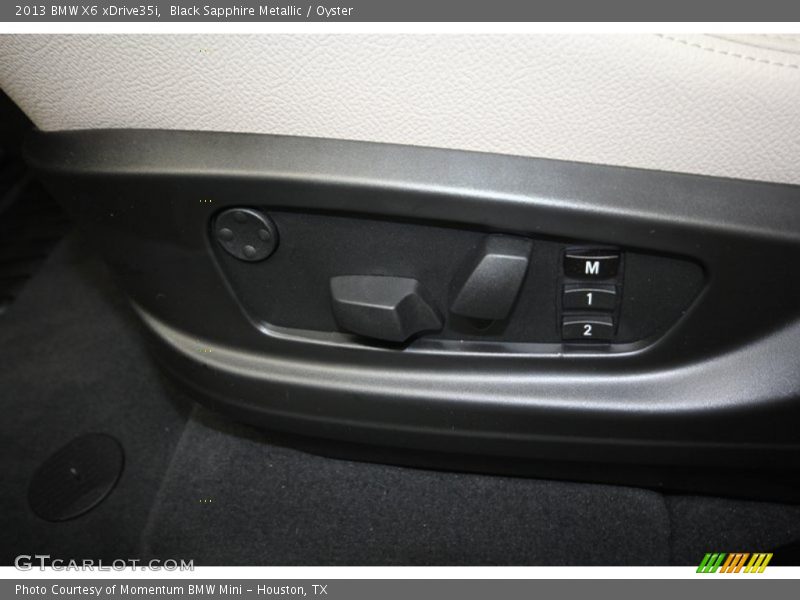 Black Sapphire Metallic / Oyster 2013 BMW X6 xDrive35i