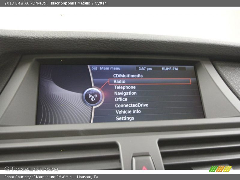 Black Sapphire Metallic / Oyster 2013 BMW X6 xDrive35i