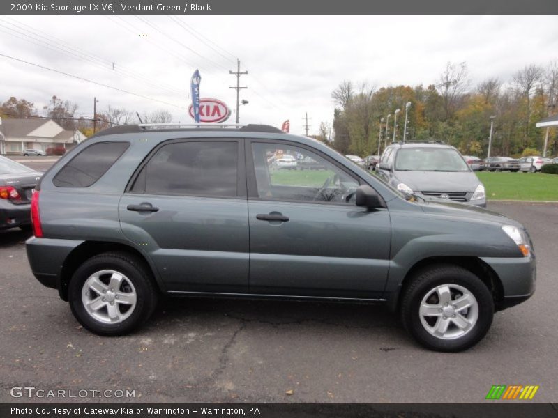 Verdant Green / Black 2009 Kia Sportage LX V6