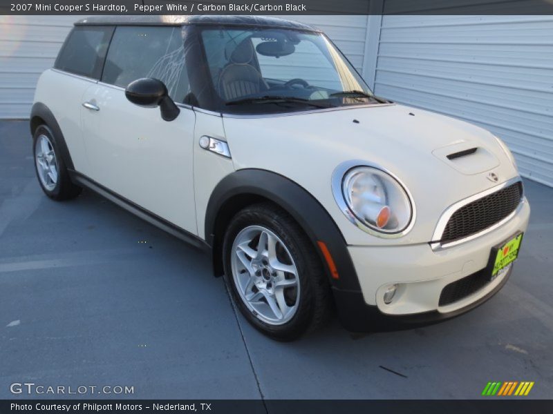 Pepper White / Carbon Black/Carbon Black 2007 Mini Cooper S Hardtop