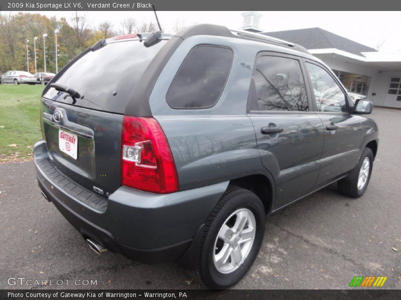 Verdant Green / Black 2009 Kia Sportage LX V6