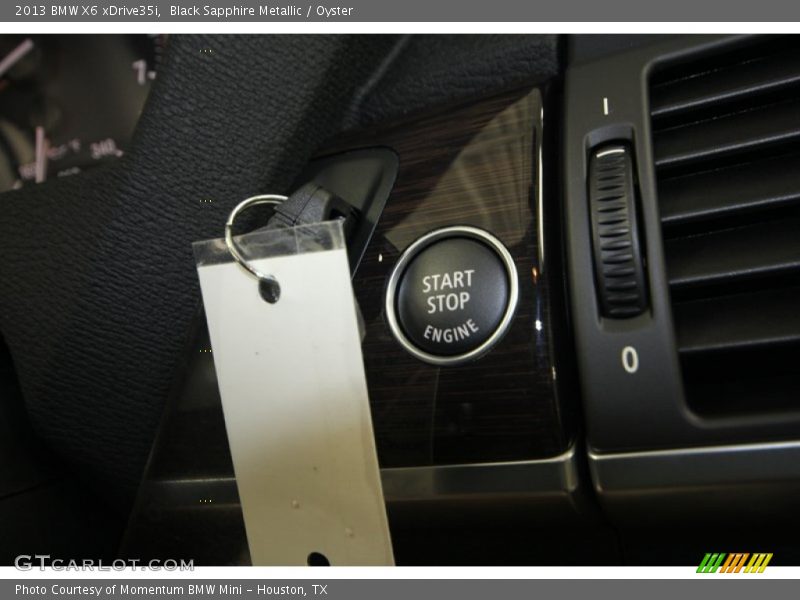 Black Sapphire Metallic / Oyster 2013 BMW X6 xDrive35i
