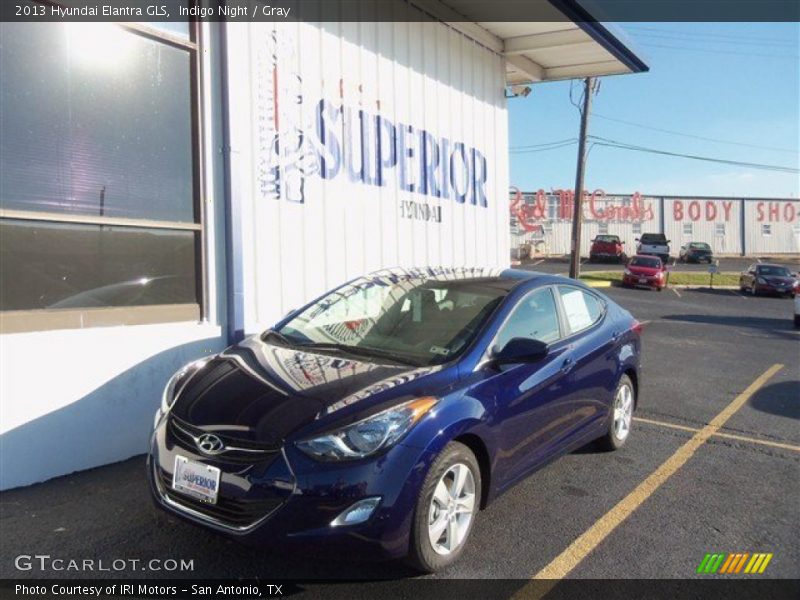 Indigo Night / Gray 2013 Hyundai Elantra GLS