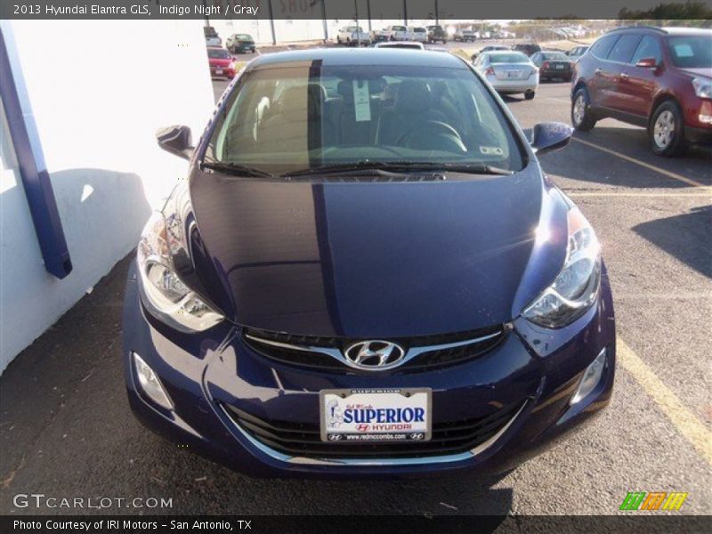 Indigo Night / Gray 2013 Hyundai Elantra GLS