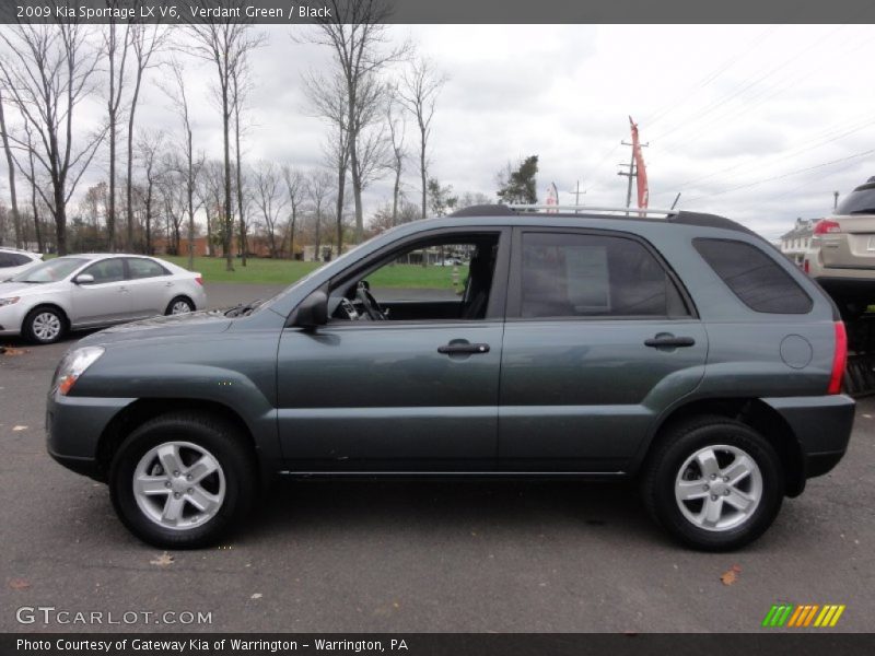 Verdant Green / Black 2009 Kia Sportage LX V6