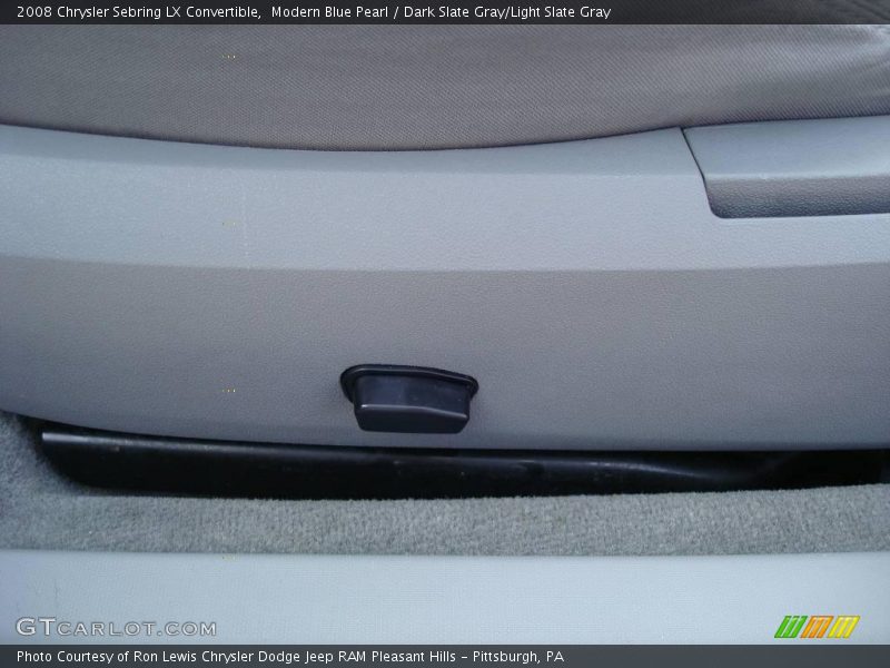 Modern Blue Pearl / Dark Slate Gray/Light Slate Gray 2008 Chrysler Sebring LX Convertible