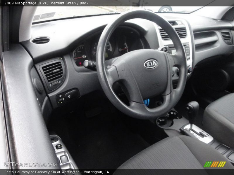 Verdant Green / Black 2009 Kia Sportage LX V6