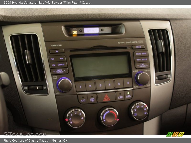 Powder White Pearl / Cocoa 2009 Hyundai Sonata Limited V6