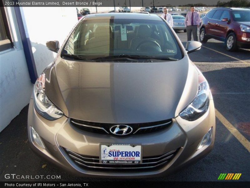 Desert Bronze / Beige 2013 Hyundai Elantra Limited