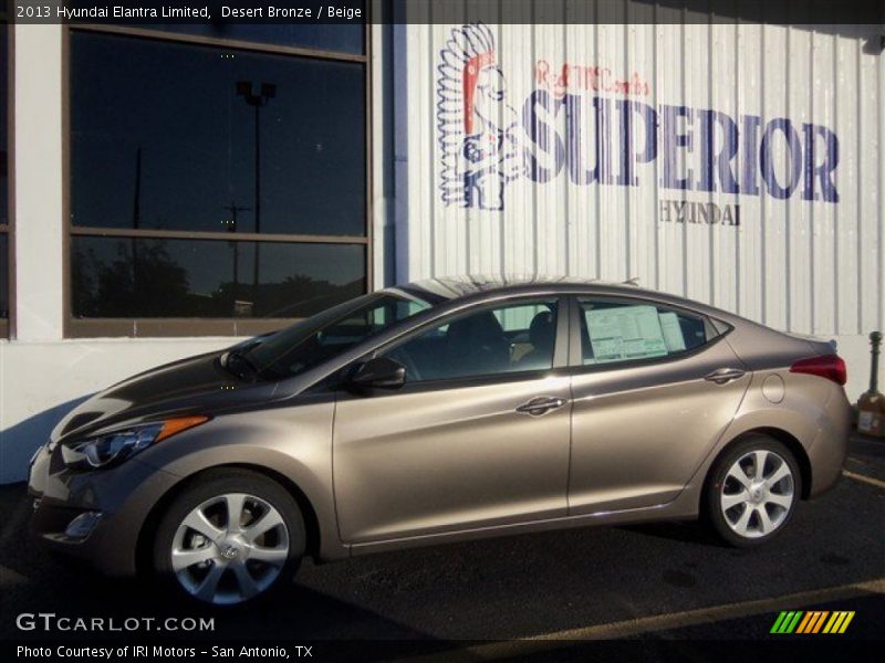 Desert Bronze / Beige 2013 Hyundai Elantra Limited