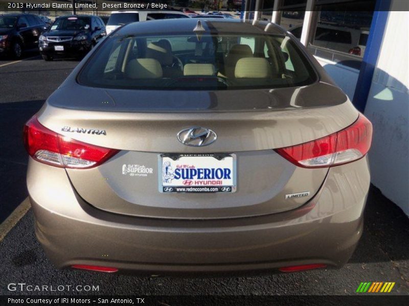 Desert Bronze / Beige 2013 Hyundai Elantra Limited