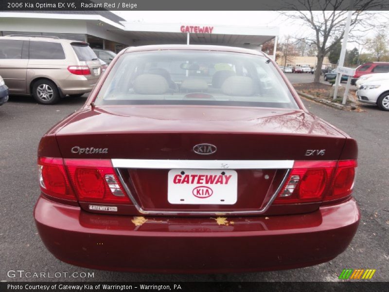 Radiant Red / Beige 2006 Kia Optima EX V6