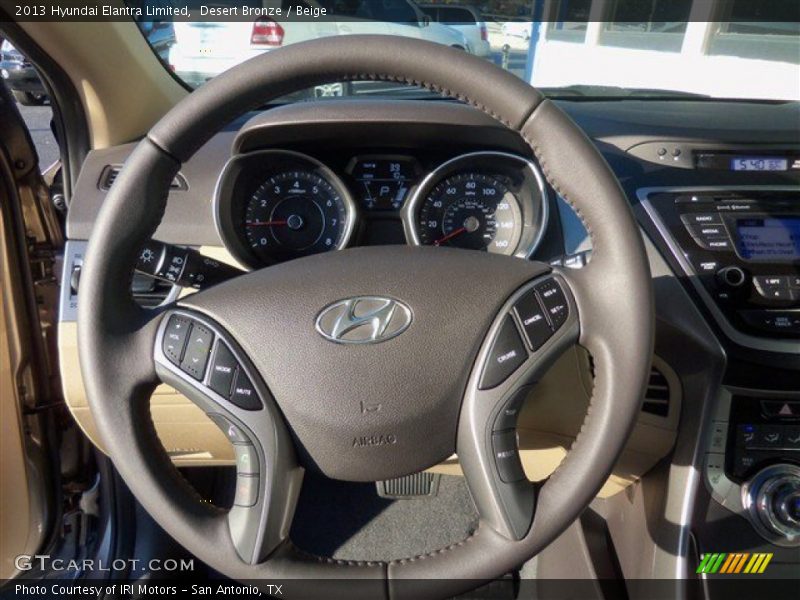 Desert Bronze / Beige 2013 Hyundai Elantra Limited
