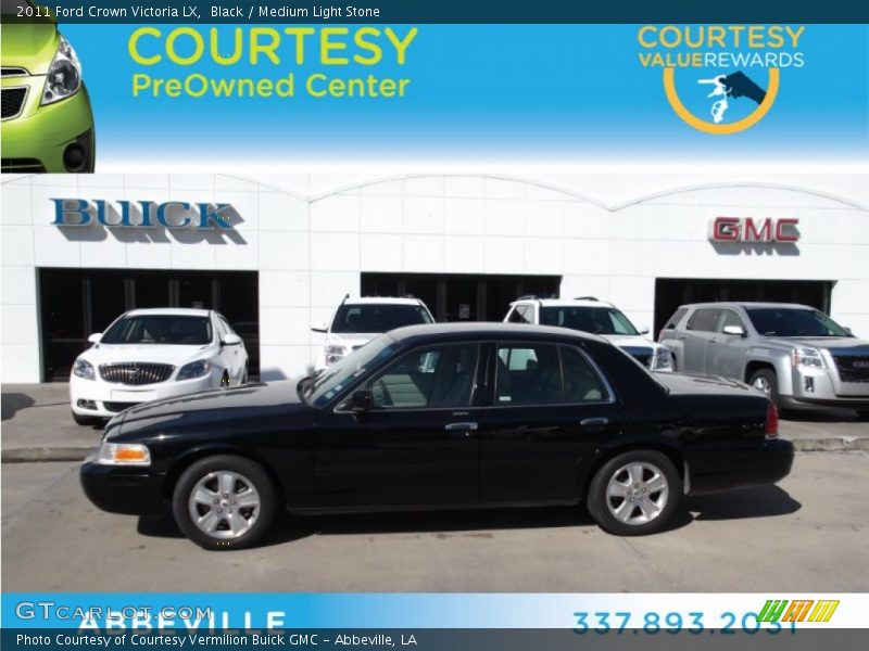 Black / Medium Light Stone 2011 Ford Crown Victoria LX