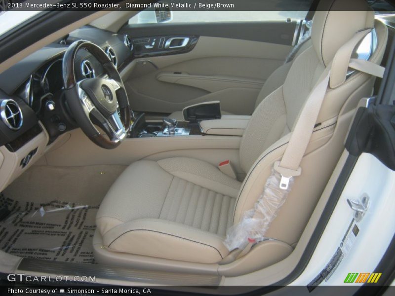 Front Seat of 2013 SL 550 Roadster