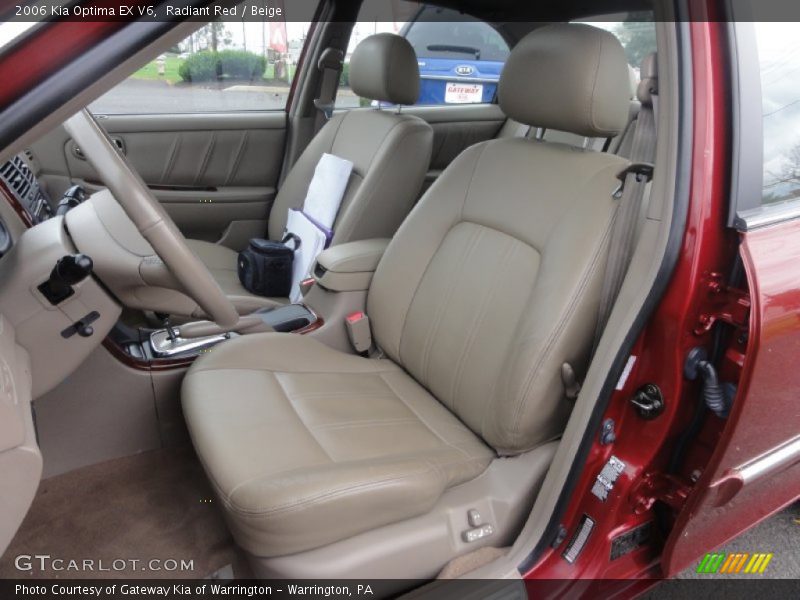 Front Seat of 2006 Optima EX V6