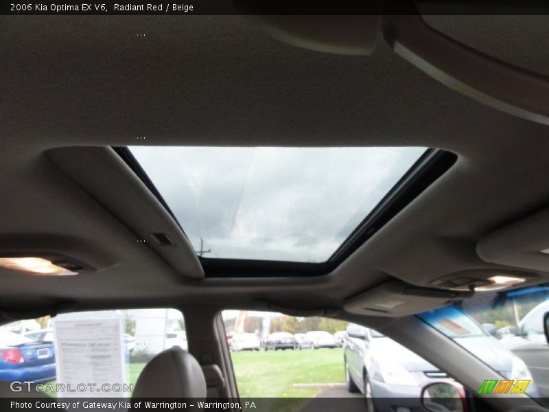 Radiant Red / Beige 2006 Kia Optima EX V6