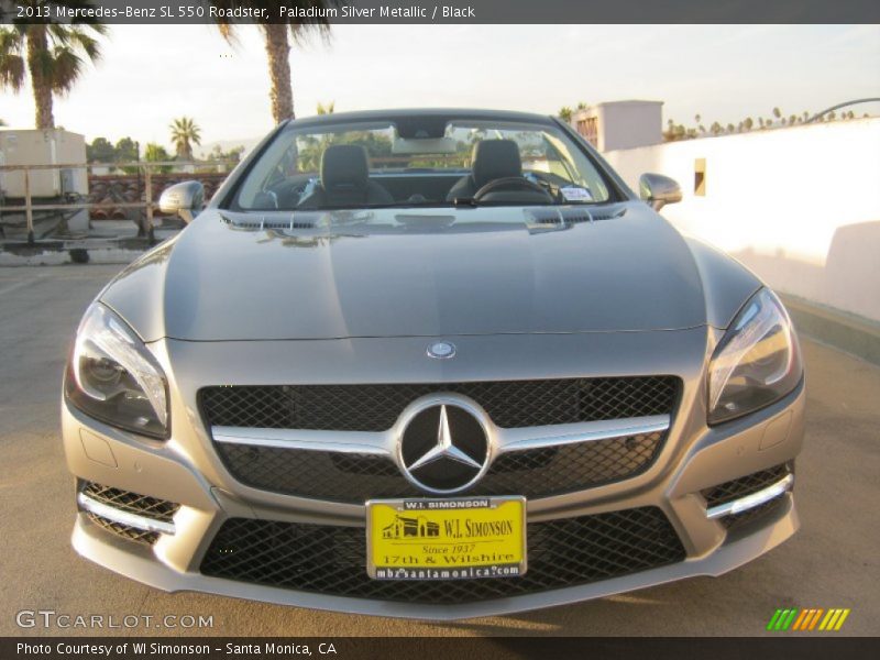 Paladium Silver Metallic / Black 2013 Mercedes-Benz SL 550 Roadster