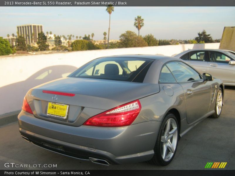 Paladium Silver Metallic / Black 2013 Mercedes-Benz SL 550 Roadster