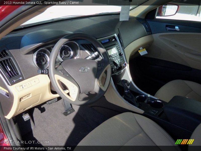 Sparkling Ruby / Camel 2013 Hyundai Sonata GLS