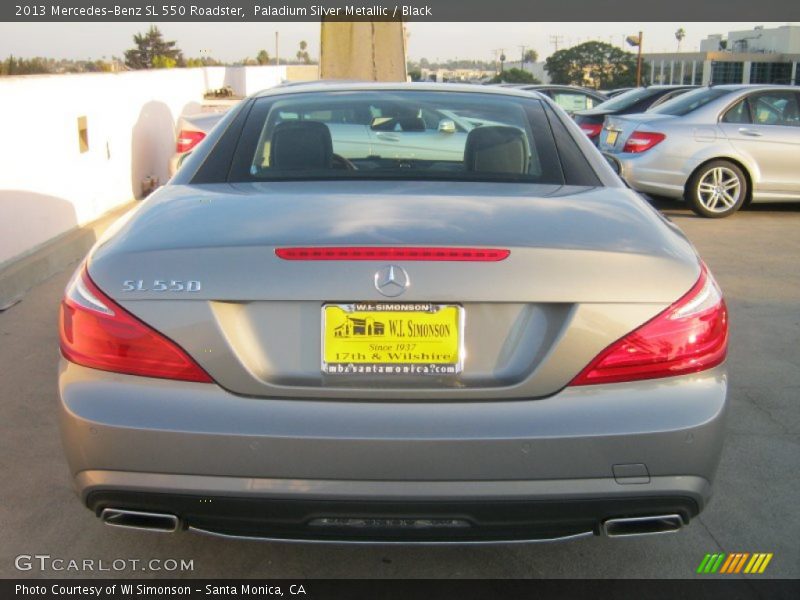 Paladium Silver Metallic / Black 2013 Mercedes-Benz SL 550 Roadster