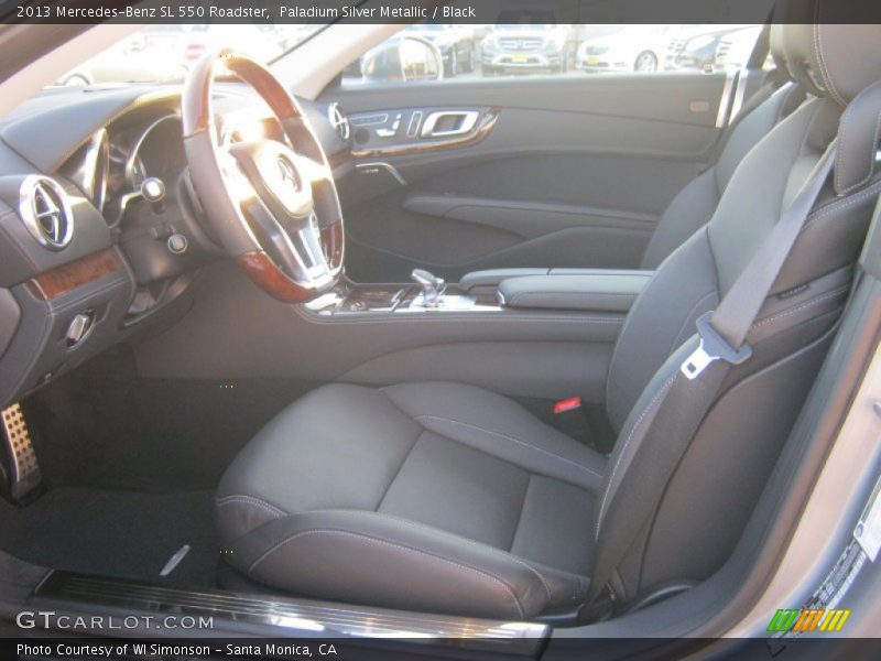 Paladium Silver Metallic / Black 2013 Mercedes-Benz SL 550 Roadster