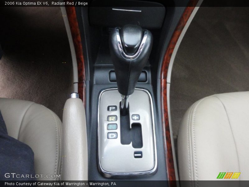  2006 Optima EX V6 5 Speed Sportmatic Automatic Shifter