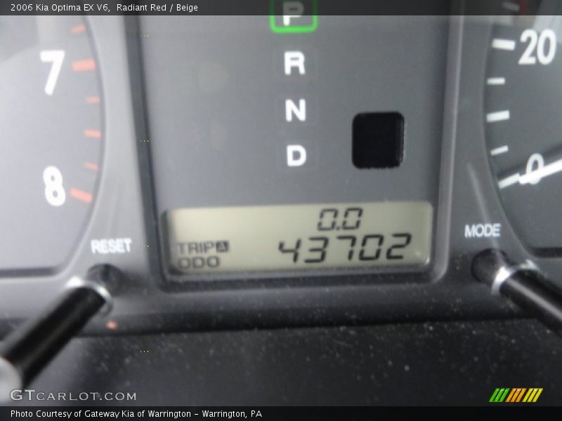 Radiant Red / Beige 2006 Kia Optima EX V6