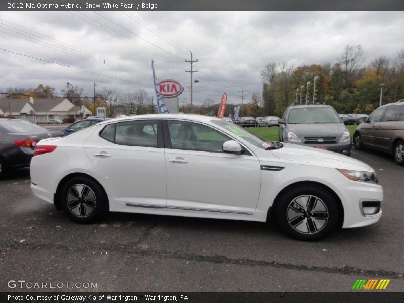 Snow White Pearl / Beige 2012 Kia Optima Hybrid