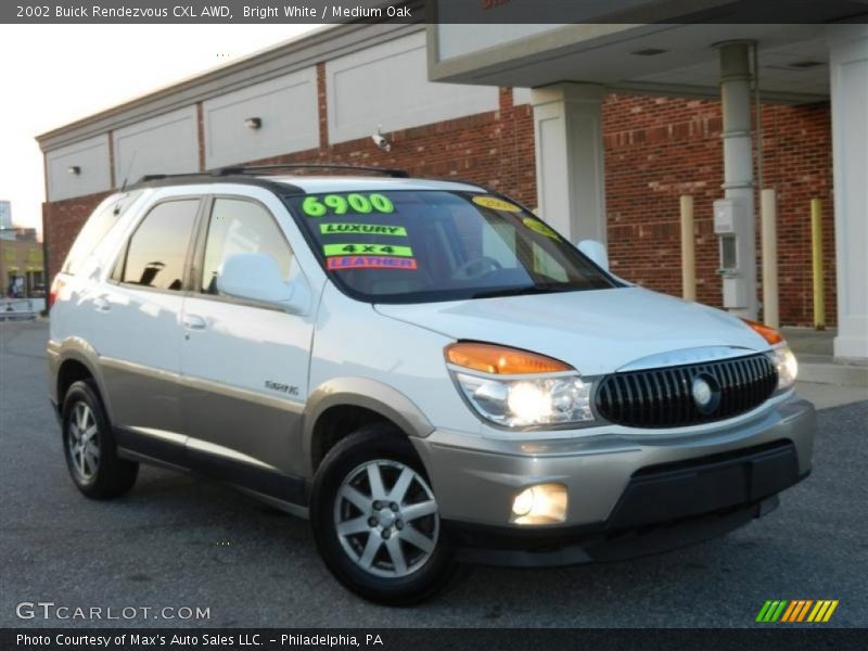 Bright White / Medium Oak 2002 Buick Rendezvous CXL AWD