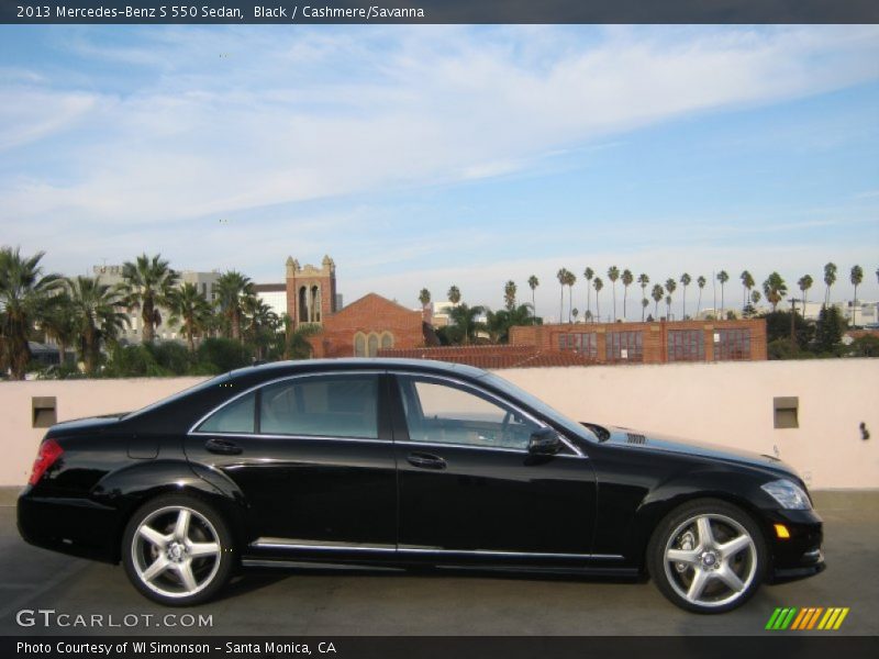 Black / Cashmere/Savanna 2013 Mercedes-Benz S 550 Sedan