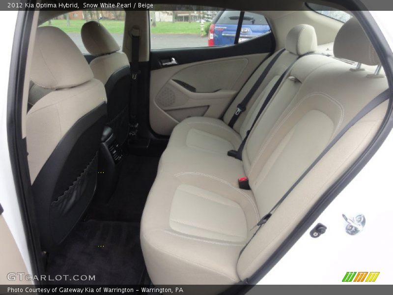 Snow White Pearl / Beige 2012 Kia Optima Hybrid