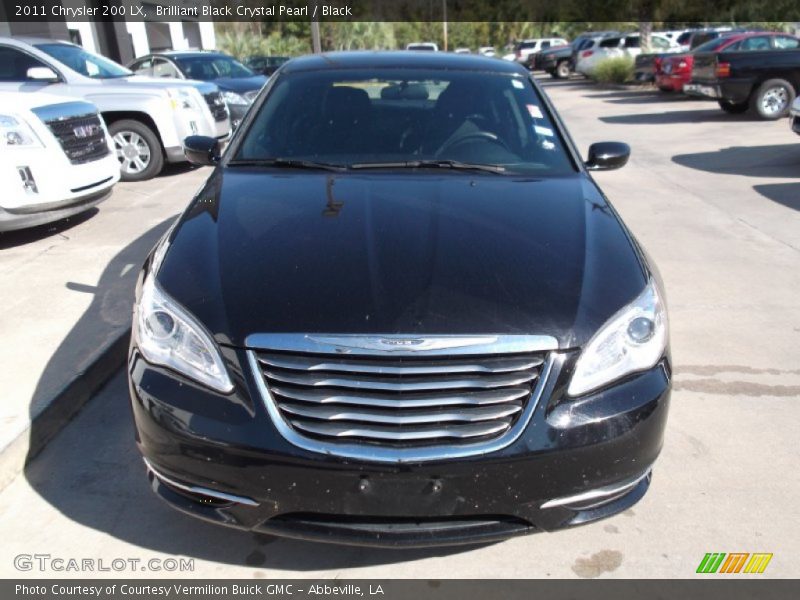 Brilliant Black Crystal Pearl / Black 2011 Chrysler 200 LX