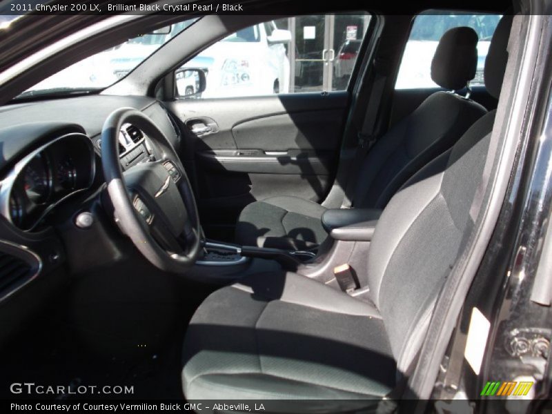 Brilliant Black Crystal Pearl / Black 2011 Chrysler 200 LX