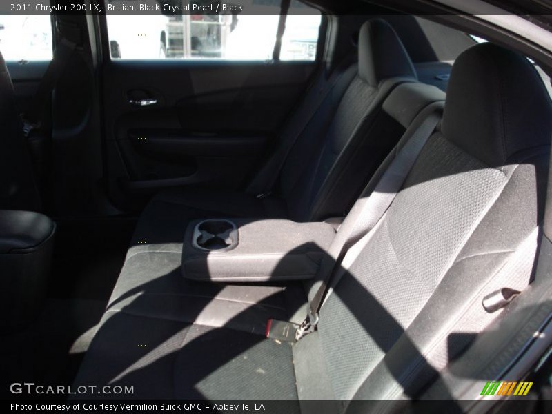 Brilliant Black Crystal Pearl / Black 2011 Chrysler 200 LX