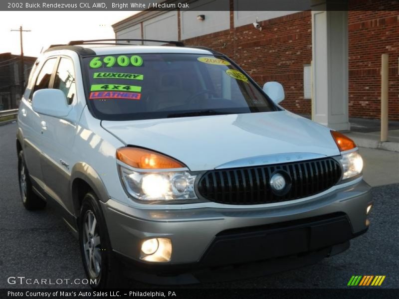 Bright White / Medium Oak 2002 Buick Rendezvous CXL AWD