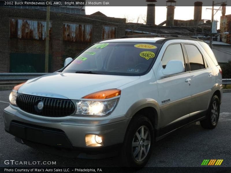 Bright White / Medium Oak 2002 Buick Rendezvous CXL AWD