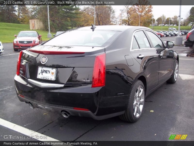 Black Raven / Jet Black/Jet Black Accents 2013 Cadillac ATS 3.6L Luxury AWD