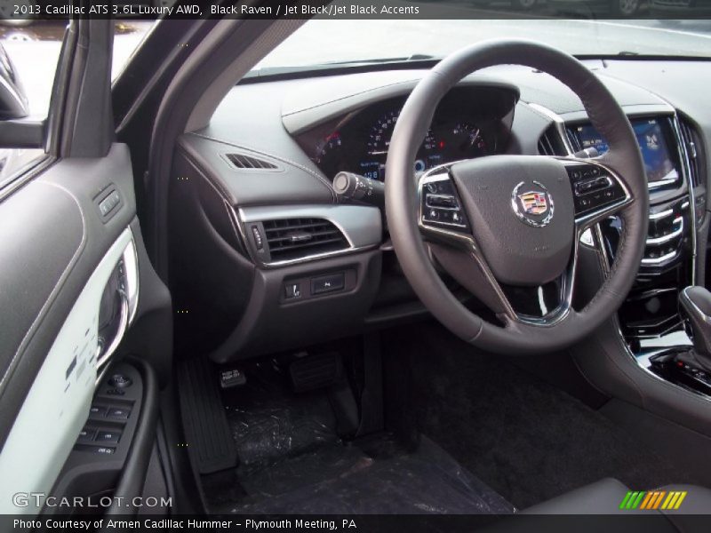 Black Raven / Jet Black/Jet Black Accents 2013 Cadillac ATS 3.6L Luxury AWD