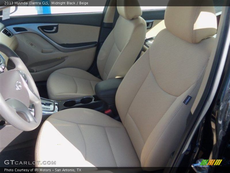 Midnight Black / Beige 2013 Hyundai Elantra GLS